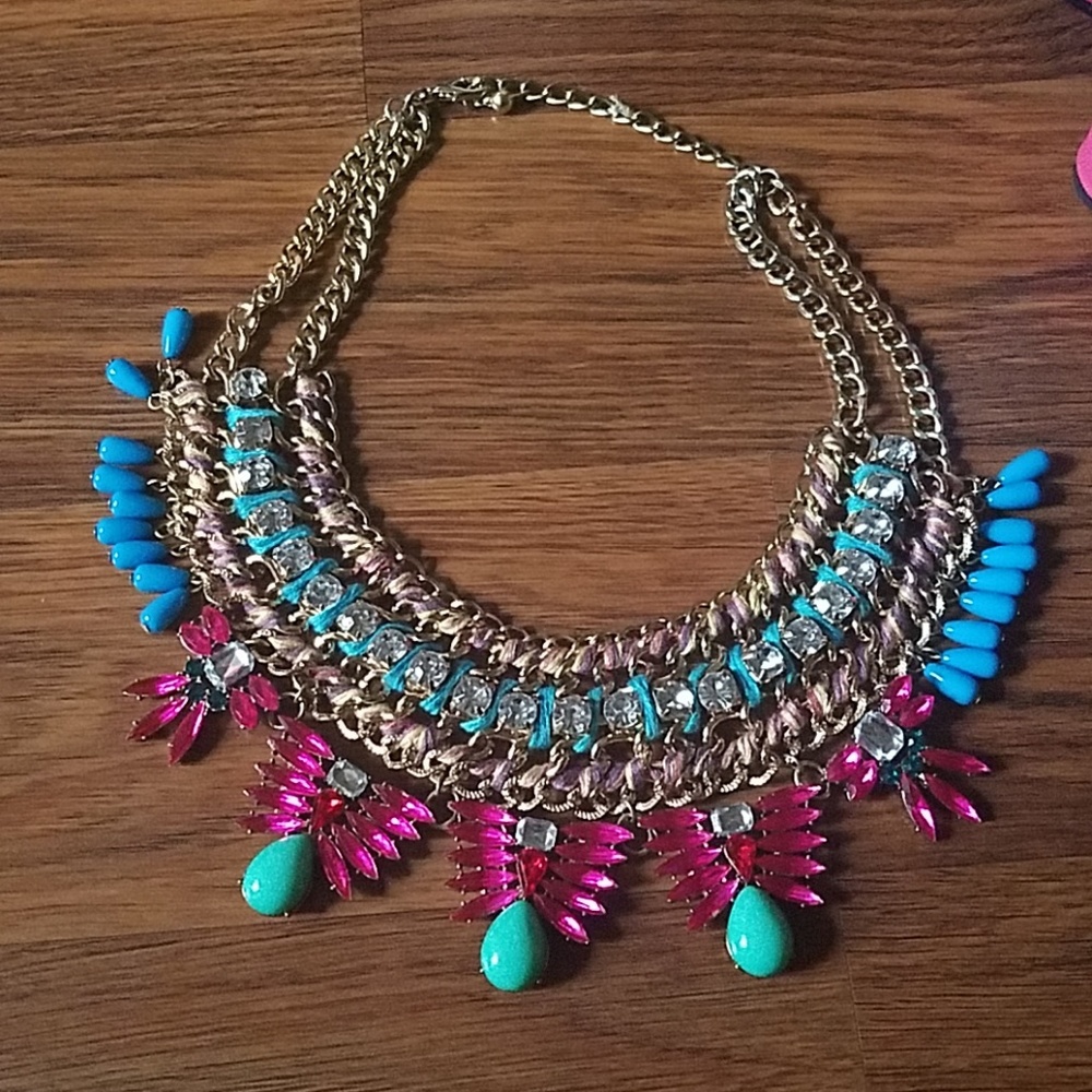 Vibrant bohemian necklace